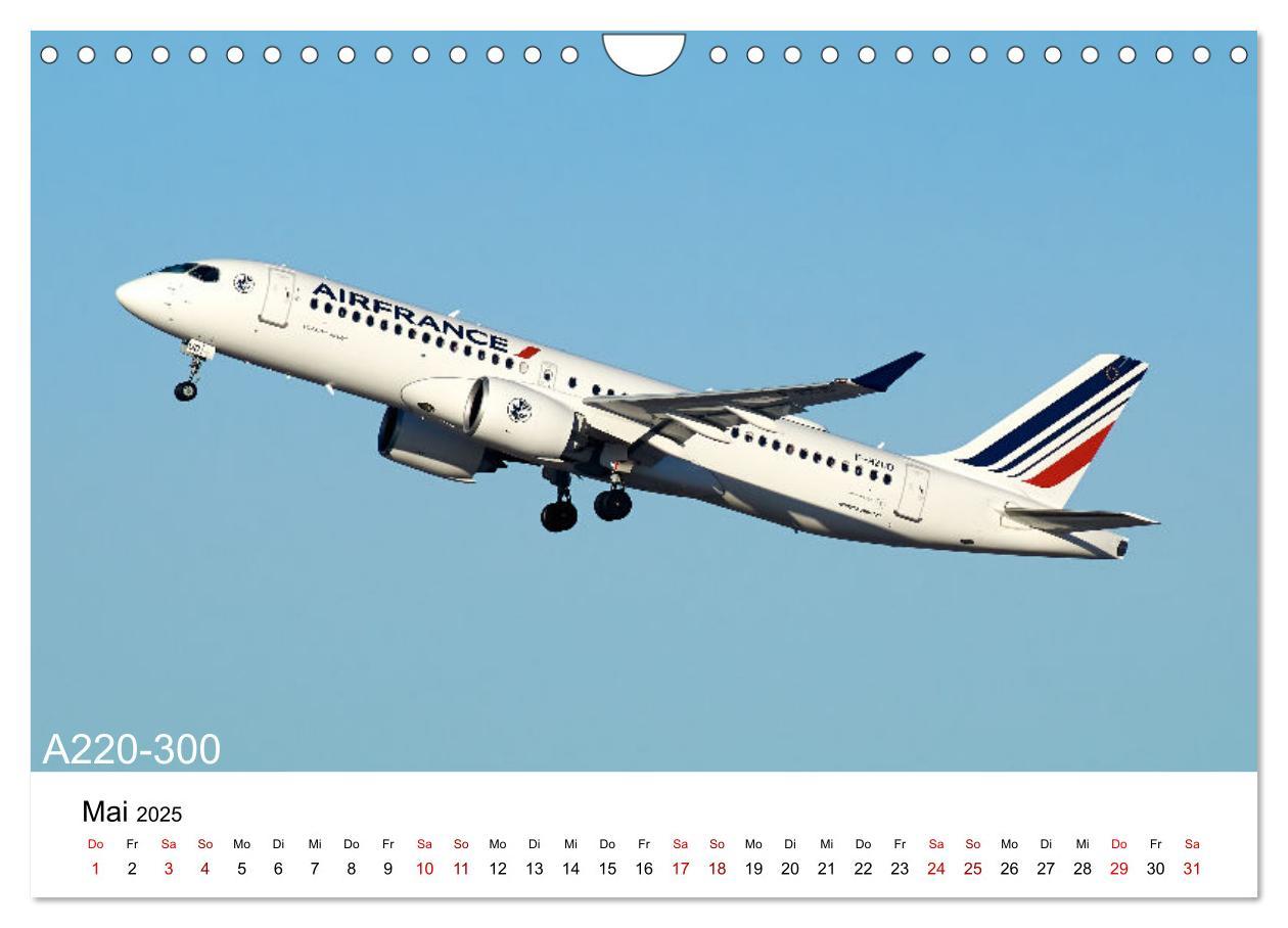 Bild: 9783383970023 | Flugzeuge von Airbus (Wandkalender 2025 DIN A4 quer), CALVENDO...