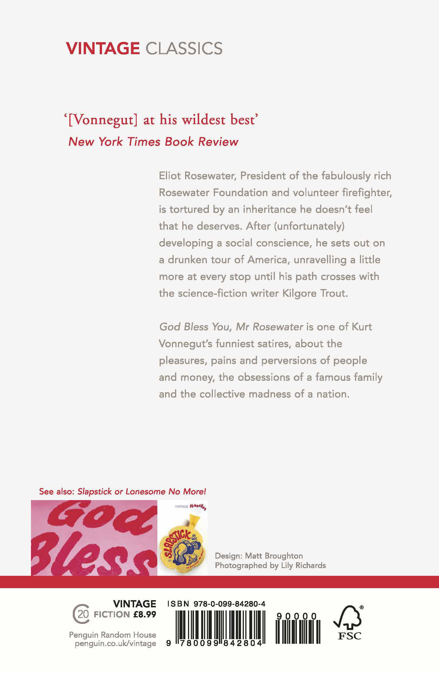 Rückseite: 9780099842804 | God Bless You, Mr Rosewater | Kurt Vonnegut | Taschenbuch | Englisch