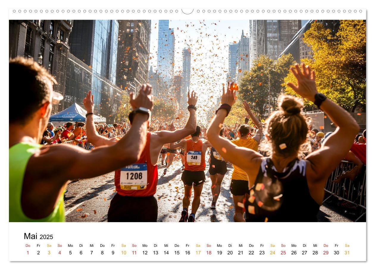 Bild: 9783457233658 | Marathon Power (Wandkalender 2025 DIN A2 quer), CALVENDO...