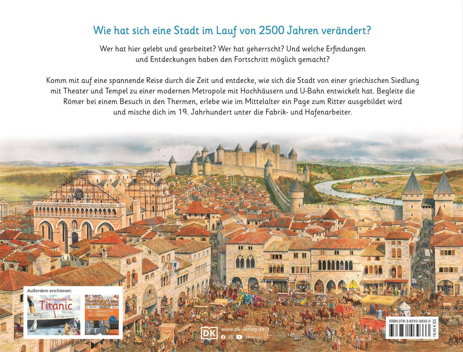 Rückseite: 9783831039333 | Eine Stadt im Lauf der Zeit | Steve Noon | Buch | Wimmelbuch | 32 S.