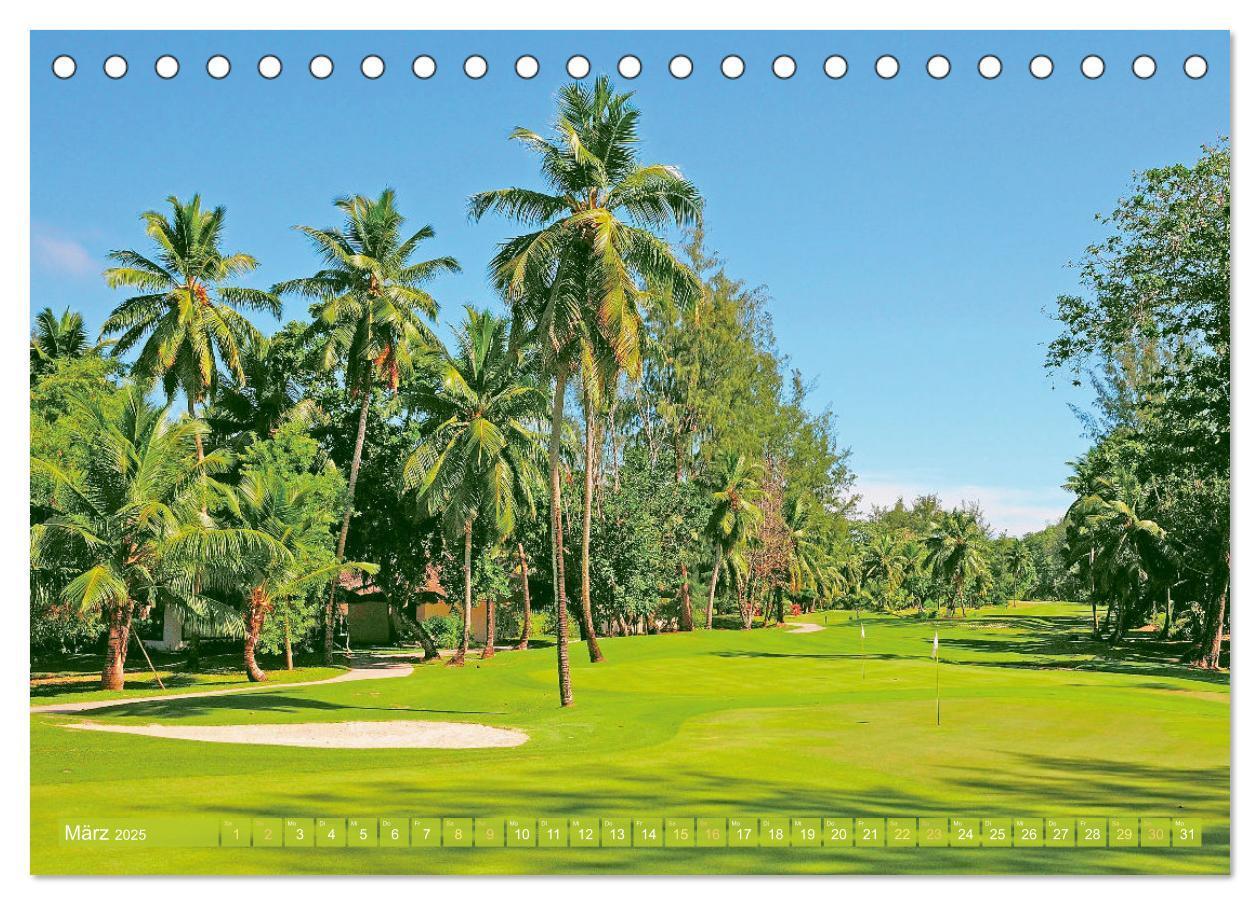 Bild: 9783383875557 | Einladung zum Golf (Tischkalender 2025 DIN A5 quer), CALVENDO...