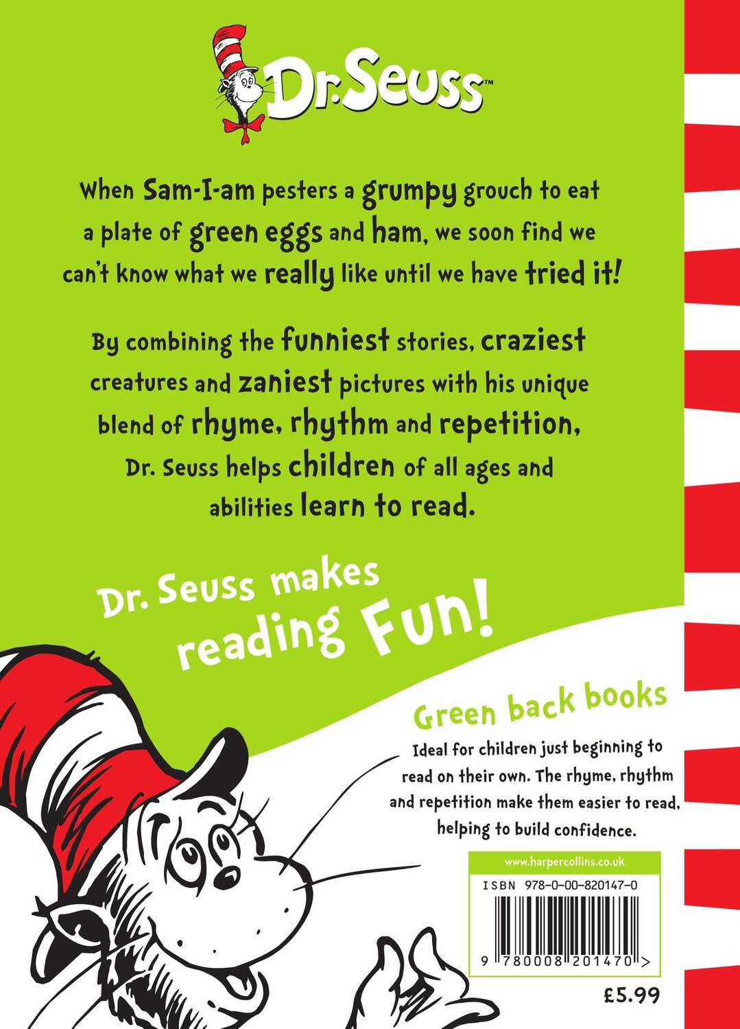 Rückseite: 9780008201470 | Green Eggs and Ham | Dr. Seuss | Taschenbuch | 64 S. | Englisch | 2016