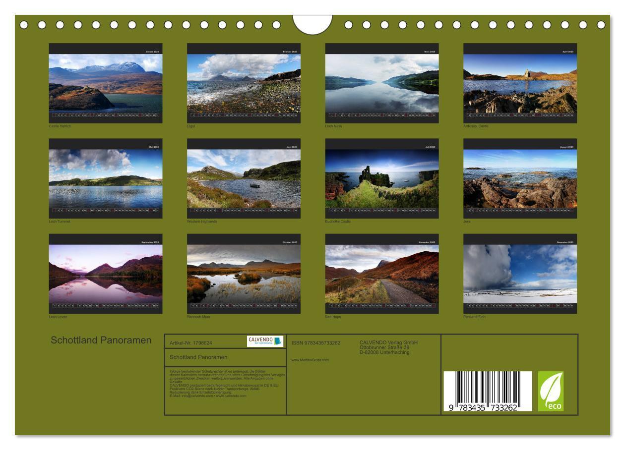 Bild: 9783435733262 | Schottland Panoramen (Wandkalender 2025 DIN A4 quer), CALVENDO...