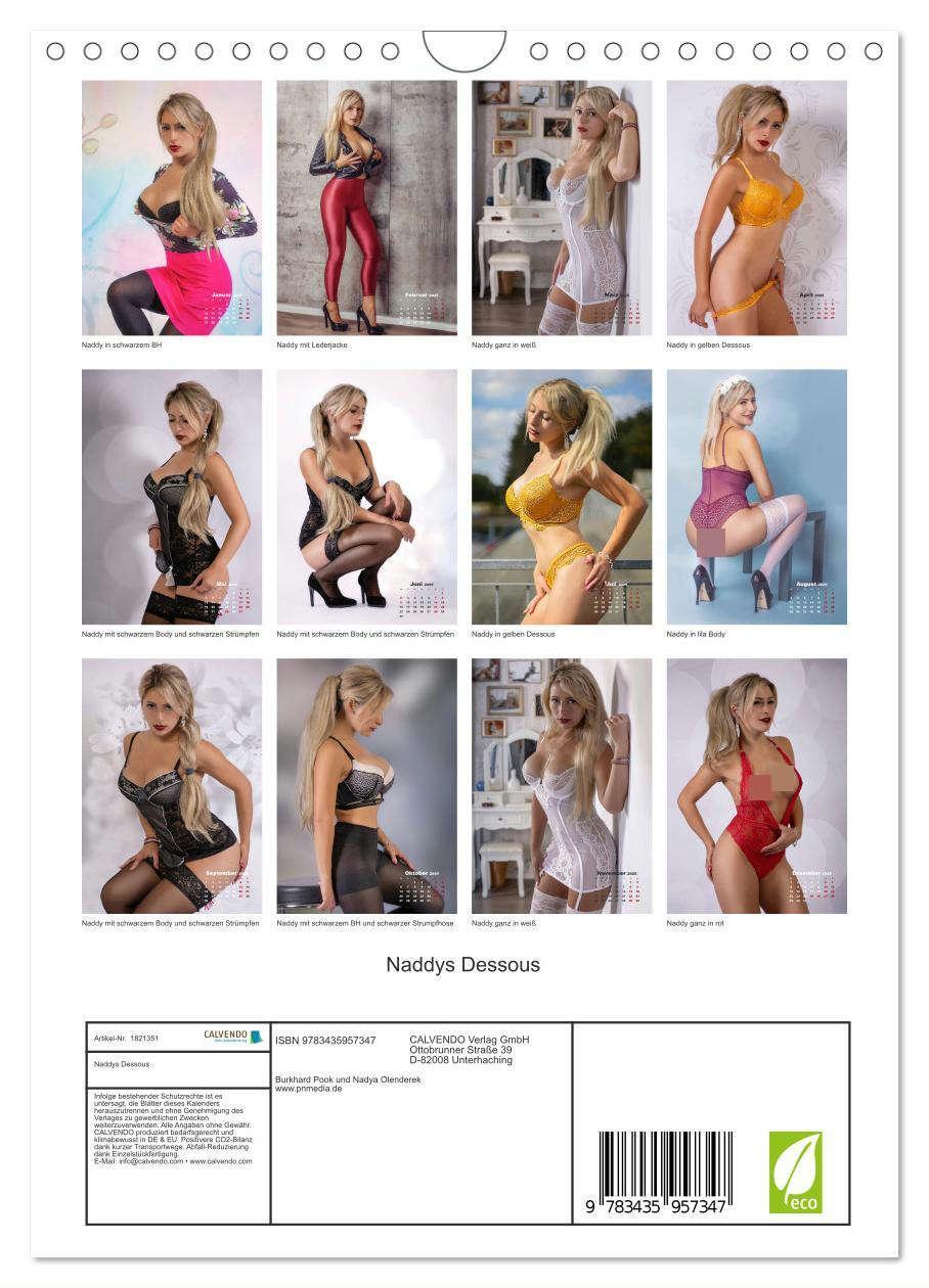 Bild: 9783435957347 | Naddys Dessous (Wandkalender 2025 DIN A4 hoch), CALVENDO...