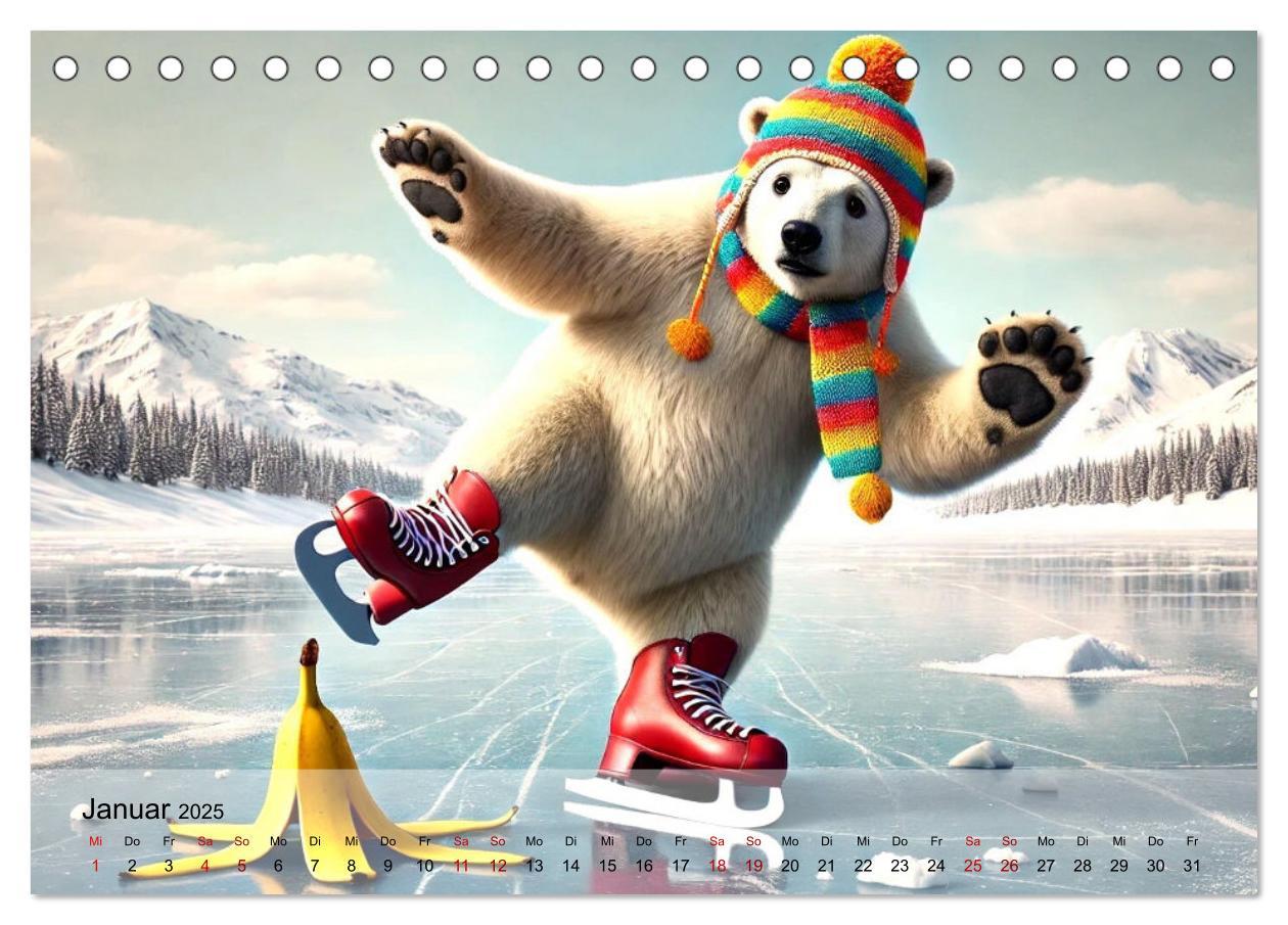 Bild: 9783457226070 | Tierische Illusionen - Humorvolle Tierfantasien (Tischkalender 2025...