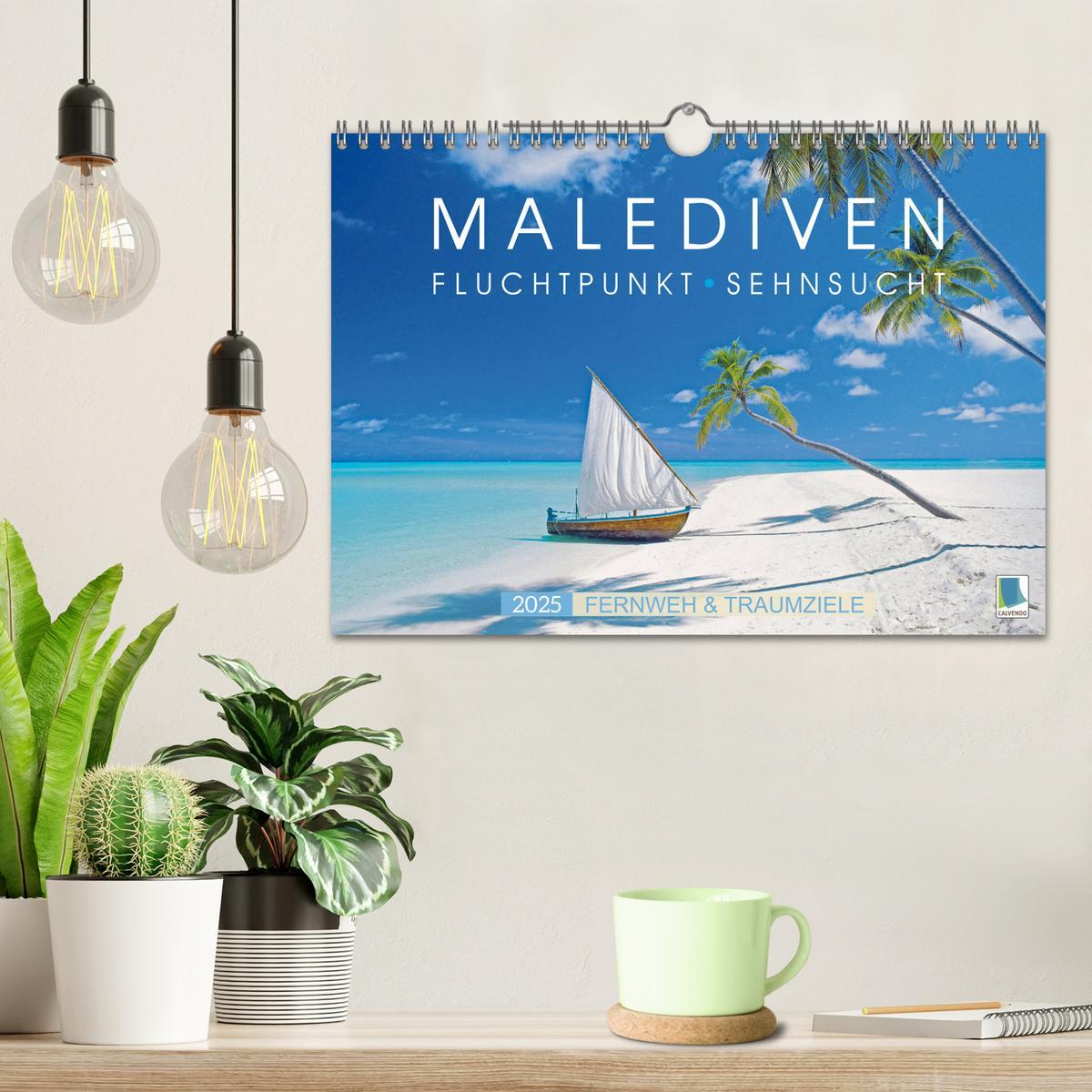 Bild: 9783435125357 | Die Malediven: Fluchtpunkt Sehnsucht (Wandkalender 2025 DIN A4...