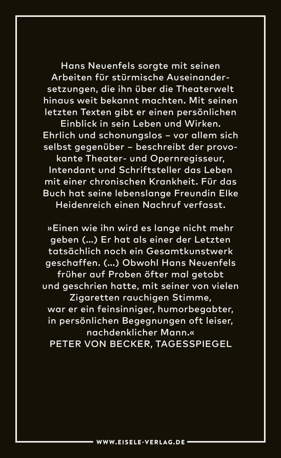 Rückseite: 9783961611478 | Fast nackt | Letzte Texte - Mit einem Nachruf von Elke Heidenreich