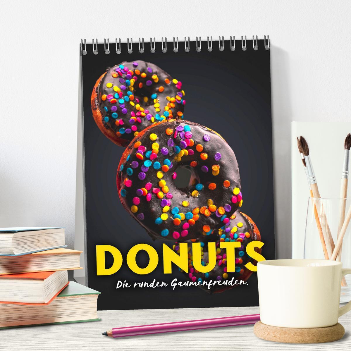 Bild: 9783435888962 | Donuts - Die runden Gaumenfreuden. (Tischkalender 2025 DIN A5...