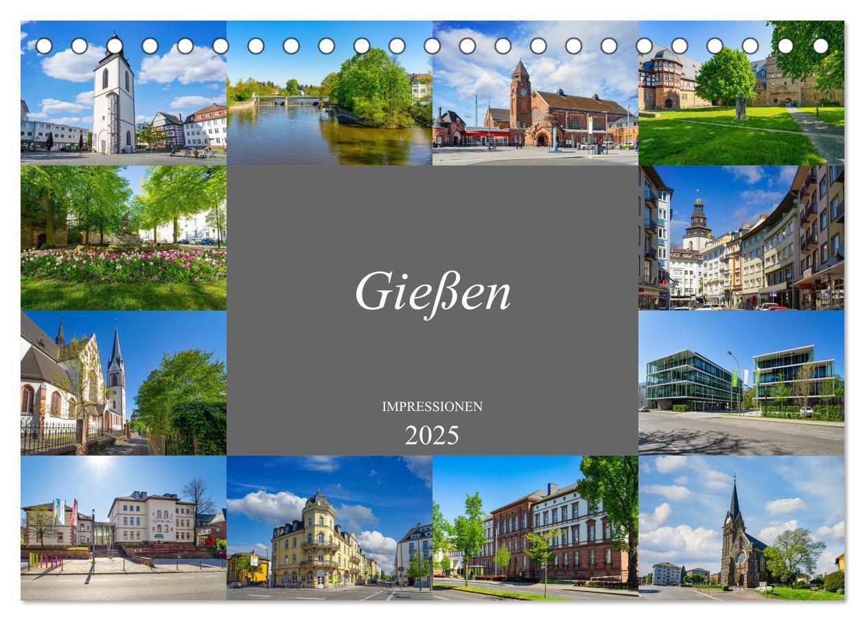 Cover: 9783435058778 | Gießen Impressionen (Tischkalender 2025 DIN A5 quer), CALVENDO...