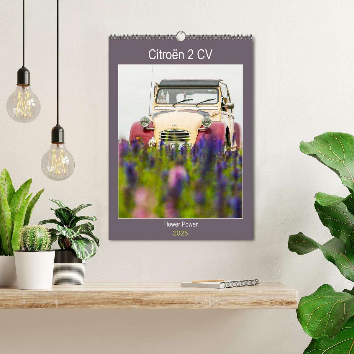 Bild: 9783435955312 | Citroën 2 CV ¿ Flower Power (Wandkalender 2025 DIN A3 hoch),...