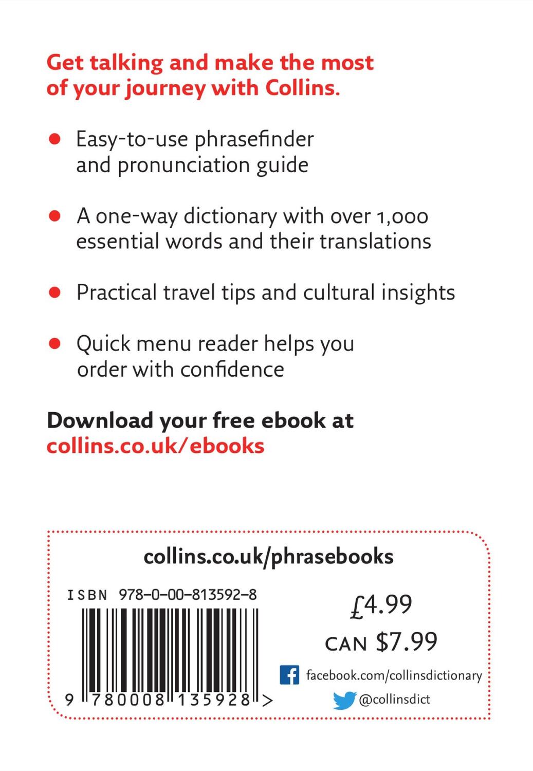 Rückseite: 9780008135928 | Japanese Phrasebook &amp; Dictionary | Collins Uk | Taschenbuch | Englisch