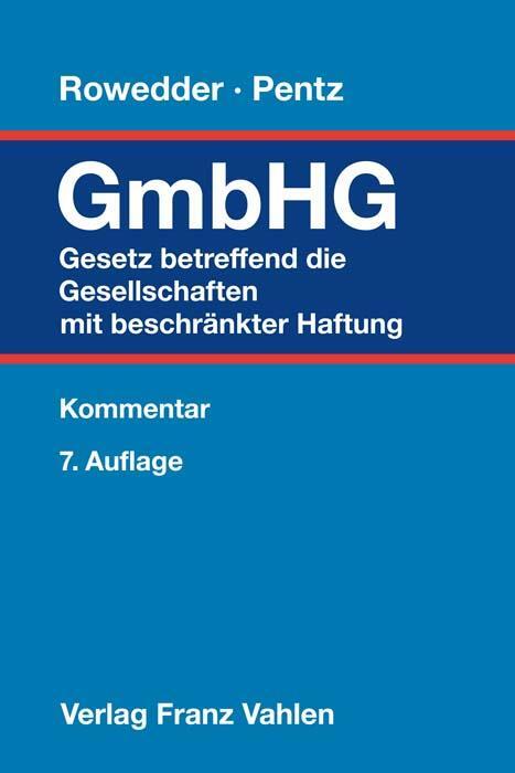 Cover: 9783800666133 | Gesetz betreffend die Gesellschaften mit beschränkter Haftung | Buch