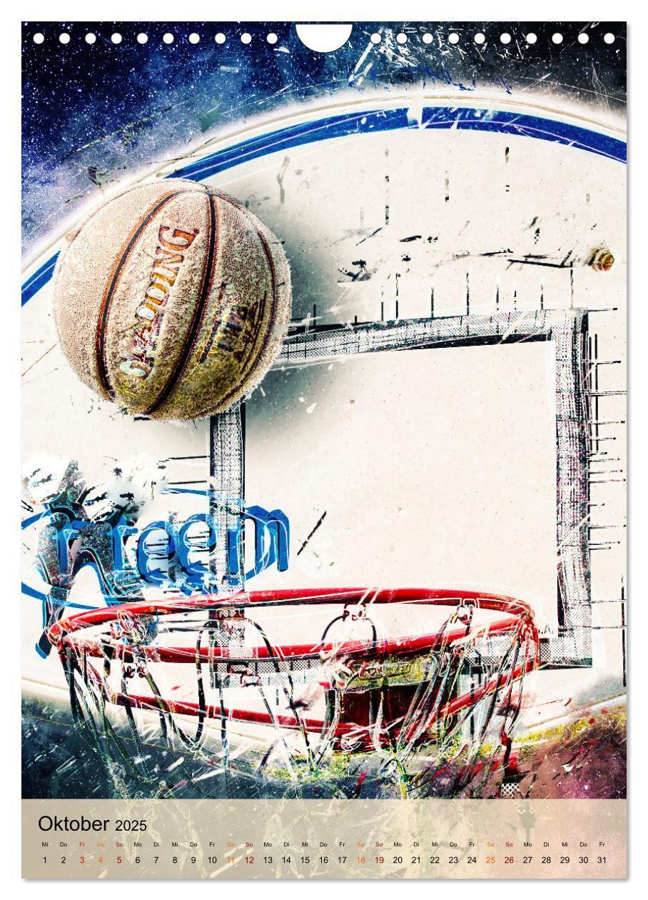 Bild: 9783435929818 | Basketball spektakulär (Wandkalender 2025 DIN A4 hoch), CALVENDO...