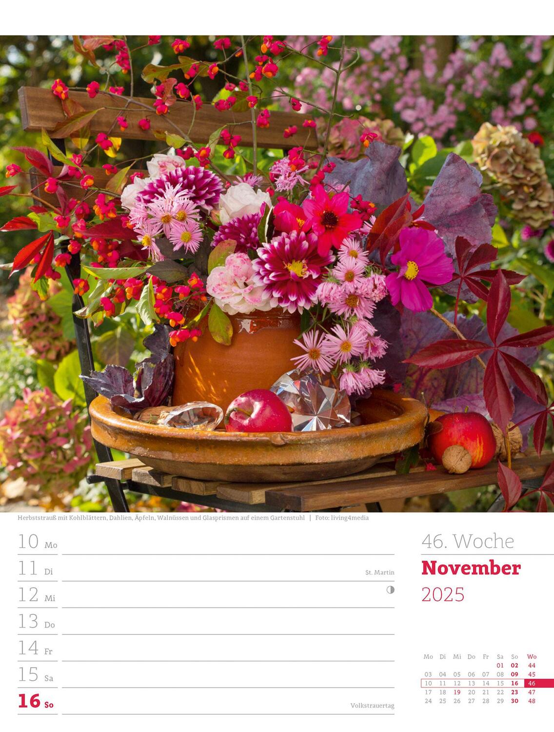 Bild: 9783838425993 | Gartenglück - Wochenplaner Kalender 2025 | Ackermann Kunstverlag