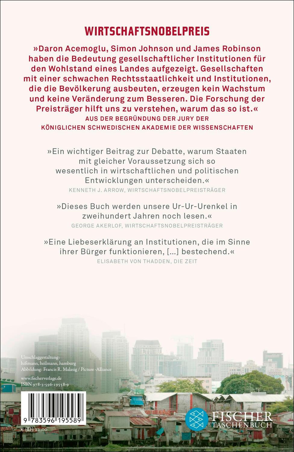 Rückseite: 9783596195589 | Warum Nationen scheitern | Daron Acemoglu (u. a.) | Taschenbuch | 2014