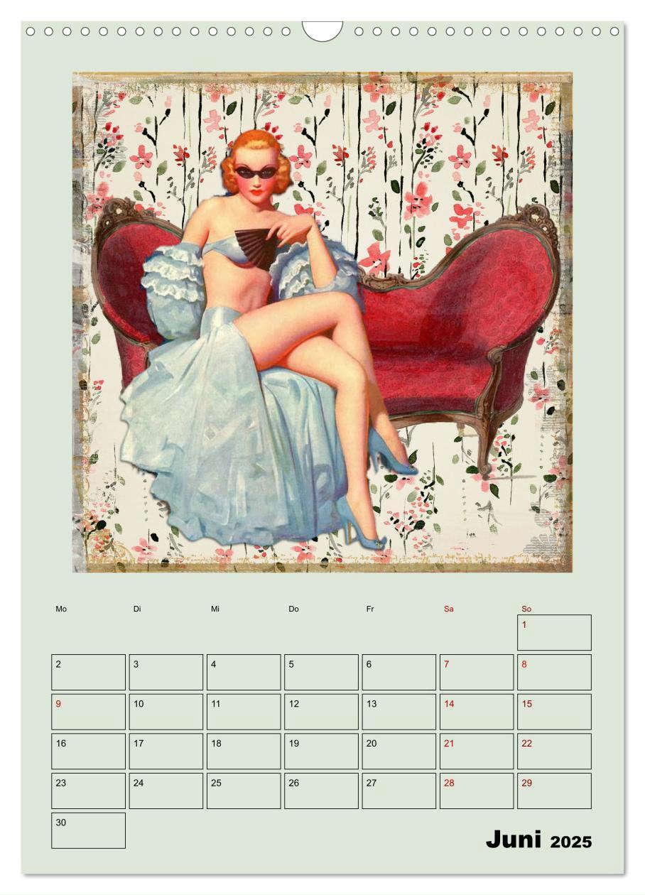 Bild: 9783435909841 | Retro Kult Pin-up-Girls (Wandkalender 2025 DIN A3 hoch), CALVENDO...