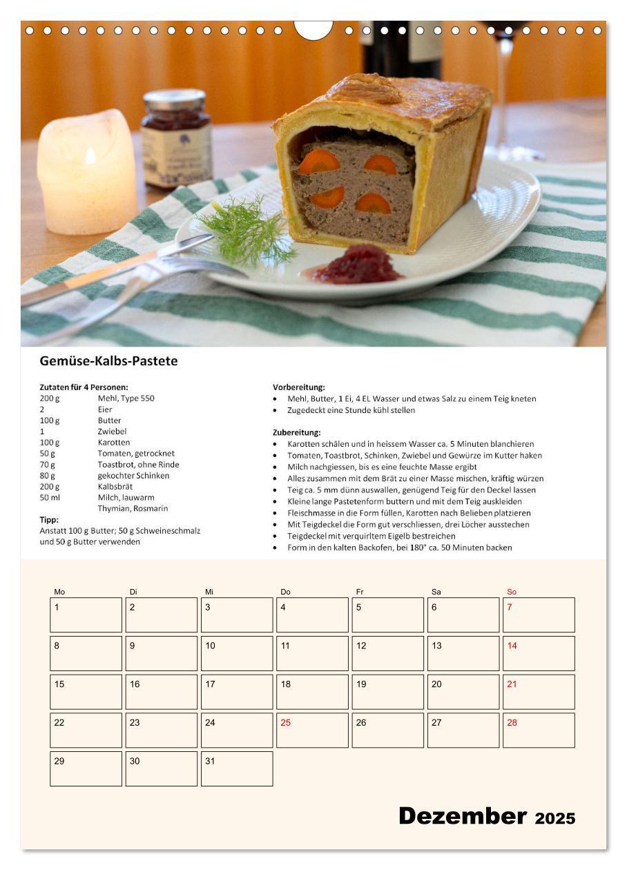 Bild: 9783435932016 | Der tolle Rezeptkalender (Wandkalender 2025 DIN A3 hoch), CALVENDO...