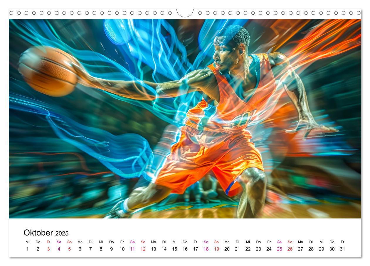 Bild: 9783457146729 | Basketball Erlebnisse (Wandkalender 2025 DIN A3 quer), CALVENDO...