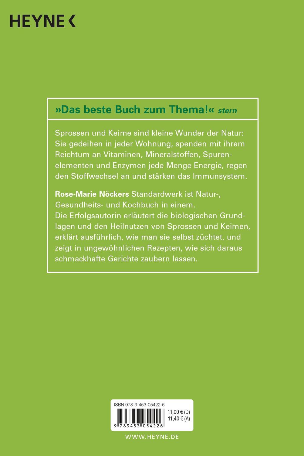 Bild: 9783453054226 | Das große Buch der Sprossen und Keime | Mit vielen Rezepten | Nöcker