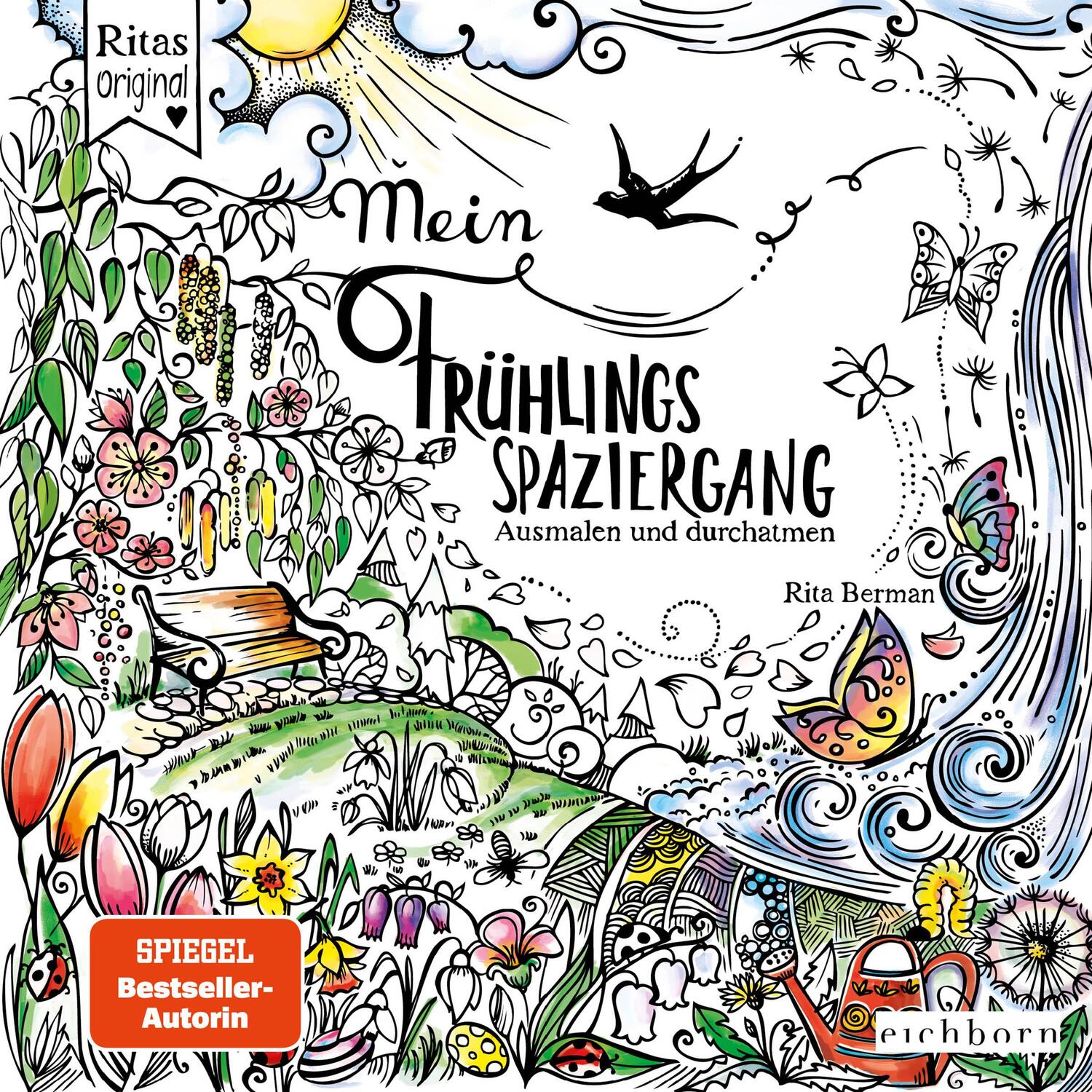 Cover: 9783404609284 | Mein Frühlingsspaziergang | Ausmalen und durchatmen | Rita Berman