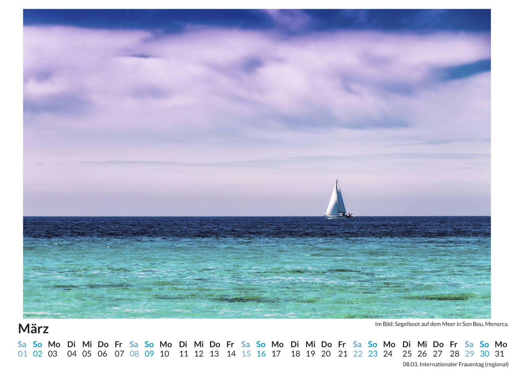 Bild: 9783759121905 | Segelboote - (Wandkalender 2025, Kalender DIN A4 quer,...