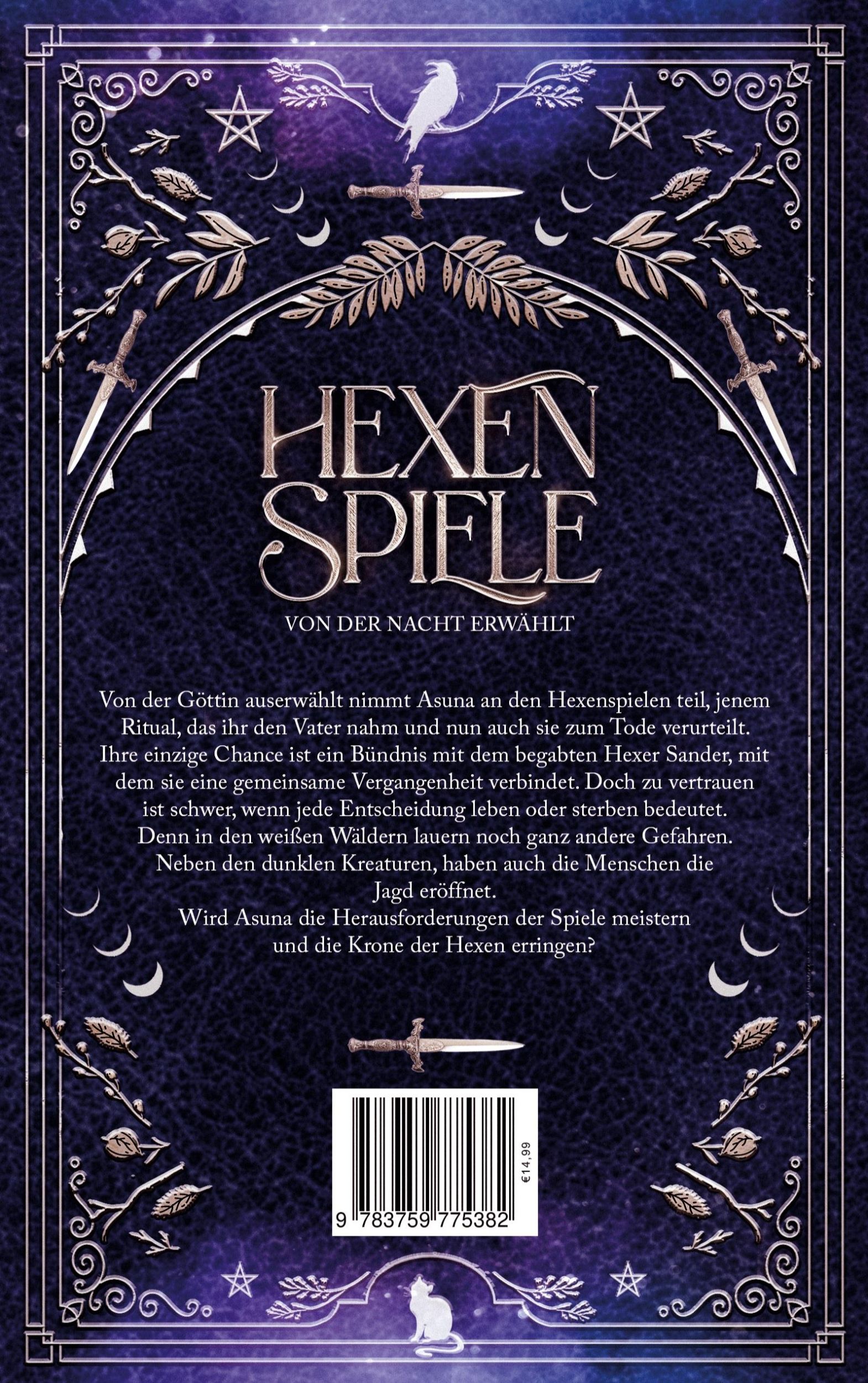 Rückseite: 9783759775382 | Hexenspiele | Von der Nacht erwählt | Alice Valeré | Taschenbuch