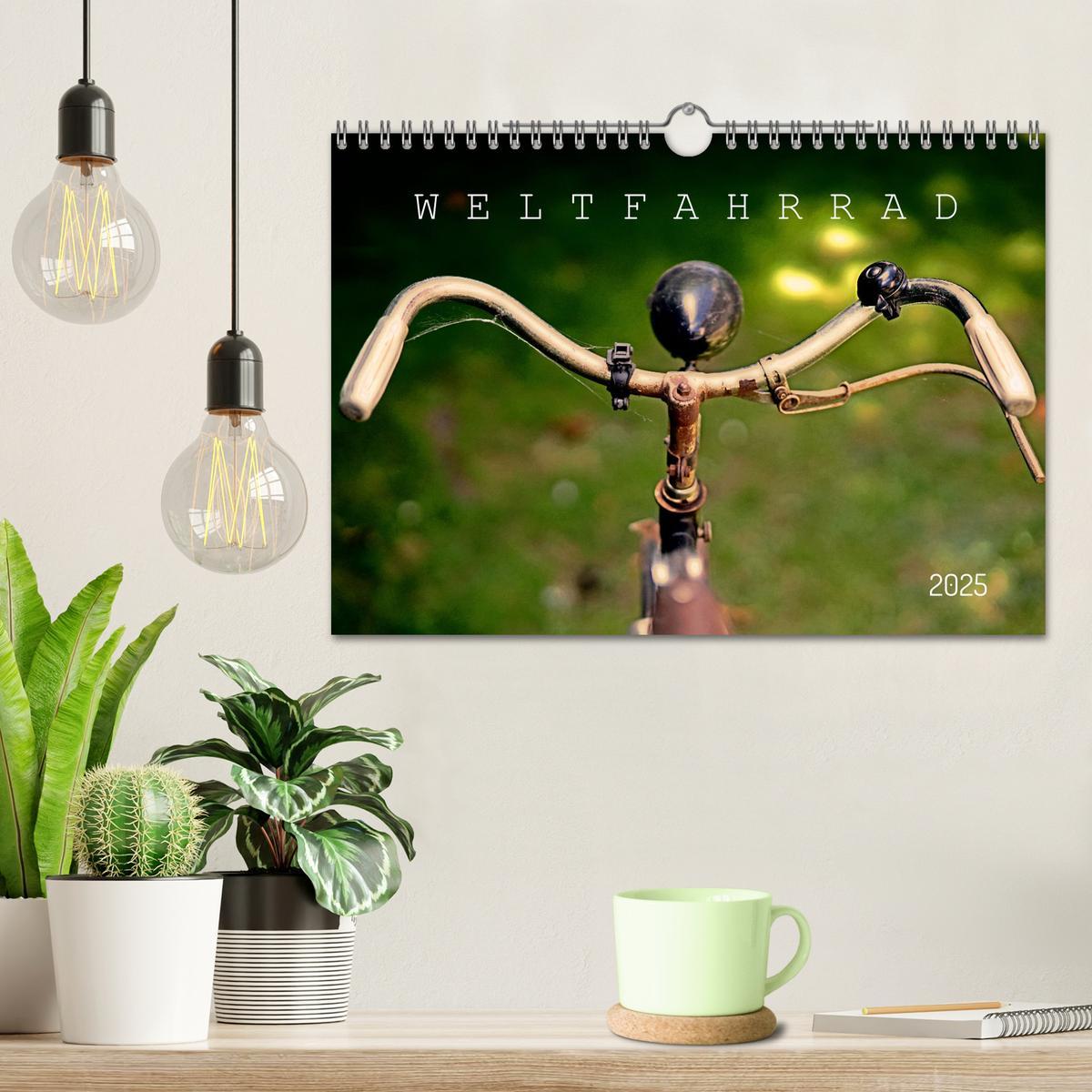 Bild: 9783383842016 | Weltfahrrad (Wandkalender 2025 DIN A4 quer), CALVENDO Monatskalender