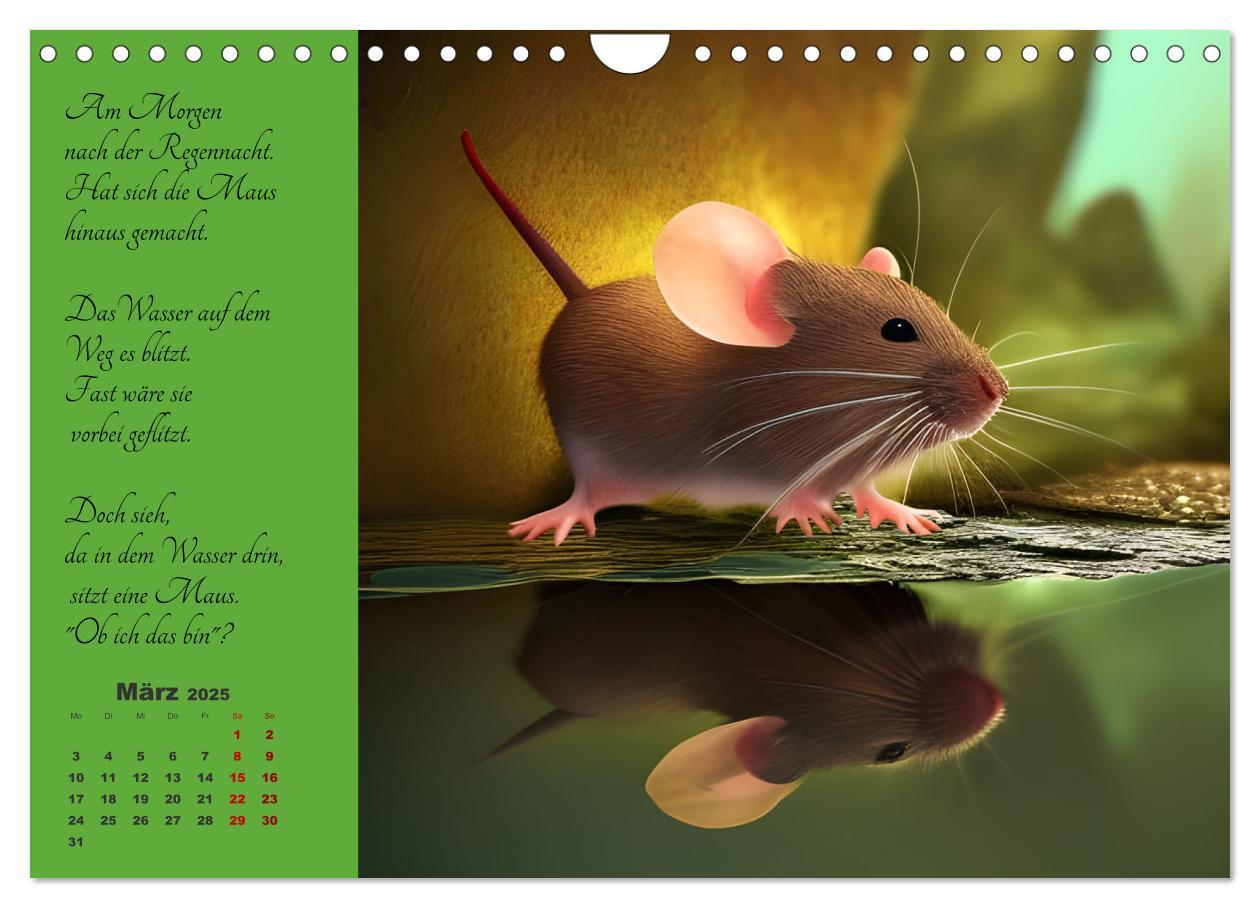 Bild: 9783383911088 | Der Maus Kalender (Wandkalender 2025 DIN A4 quer), CALVENDO...