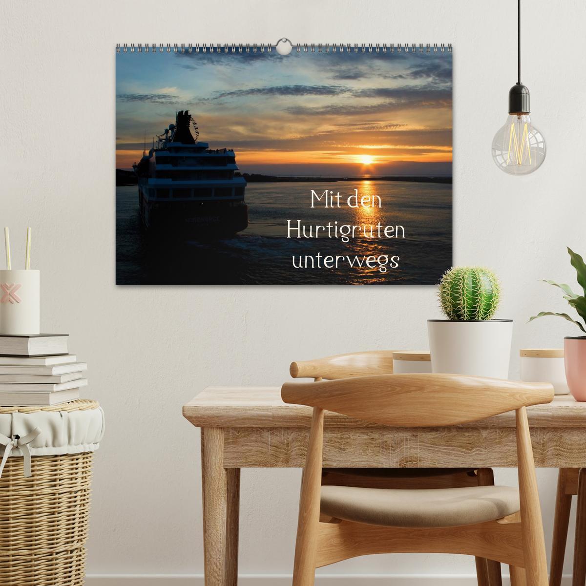 Bild: 9783435792597 | Mit den Hurtigruten unterwegs (Wandkalender 2025 DIN A3 quer),...