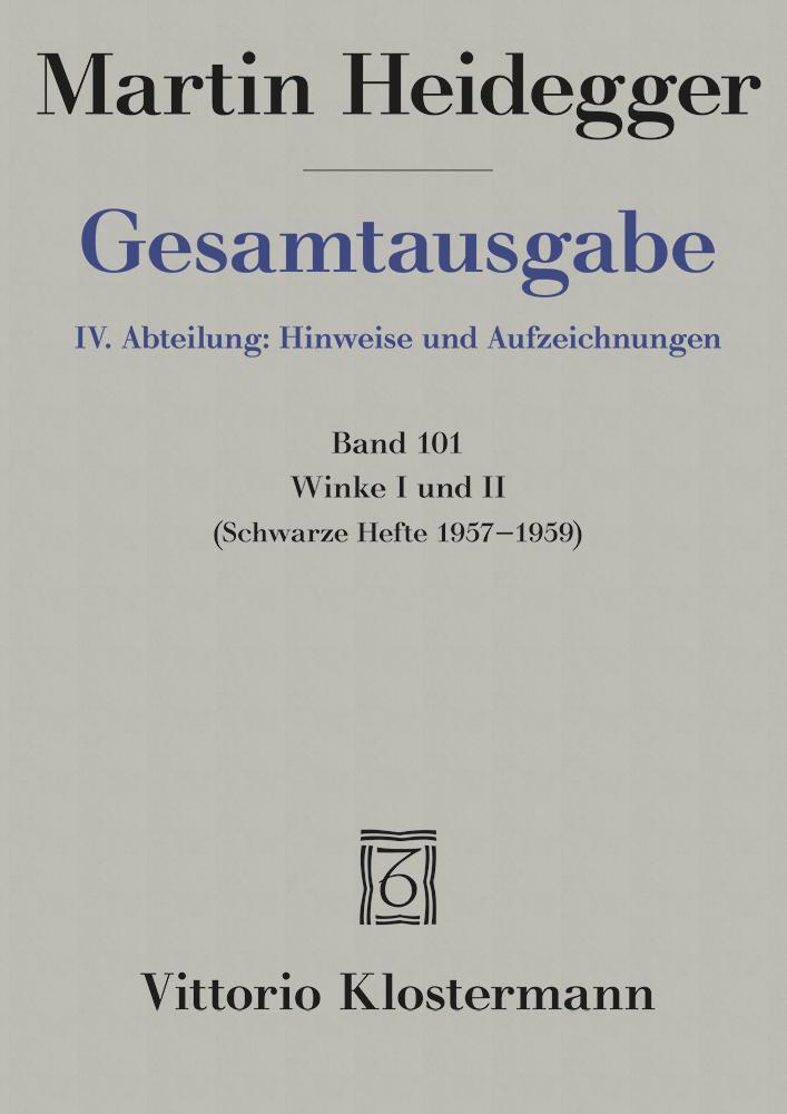 Cover: 9783465017202 | Winke I und II | Schwarze Hefte 1957-1959 | Martin Heidegger | Buch