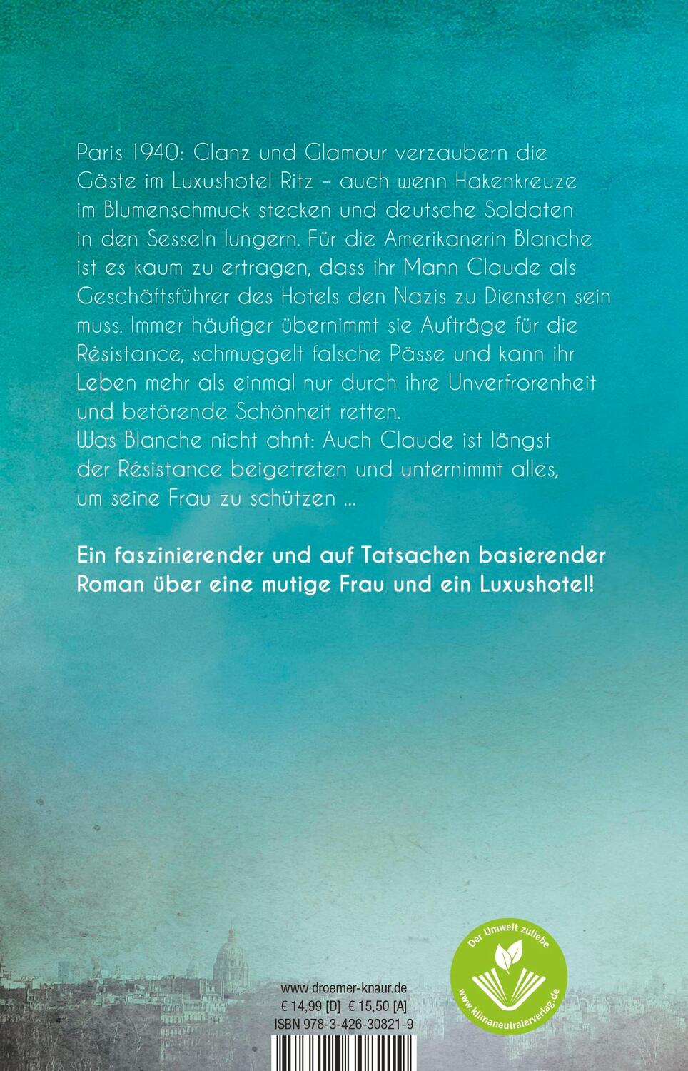 Rückseite: 9783426308219 | Die Königin des Ritz | Melanie Benjamin | Taschenbuch | 384 S. | 2021