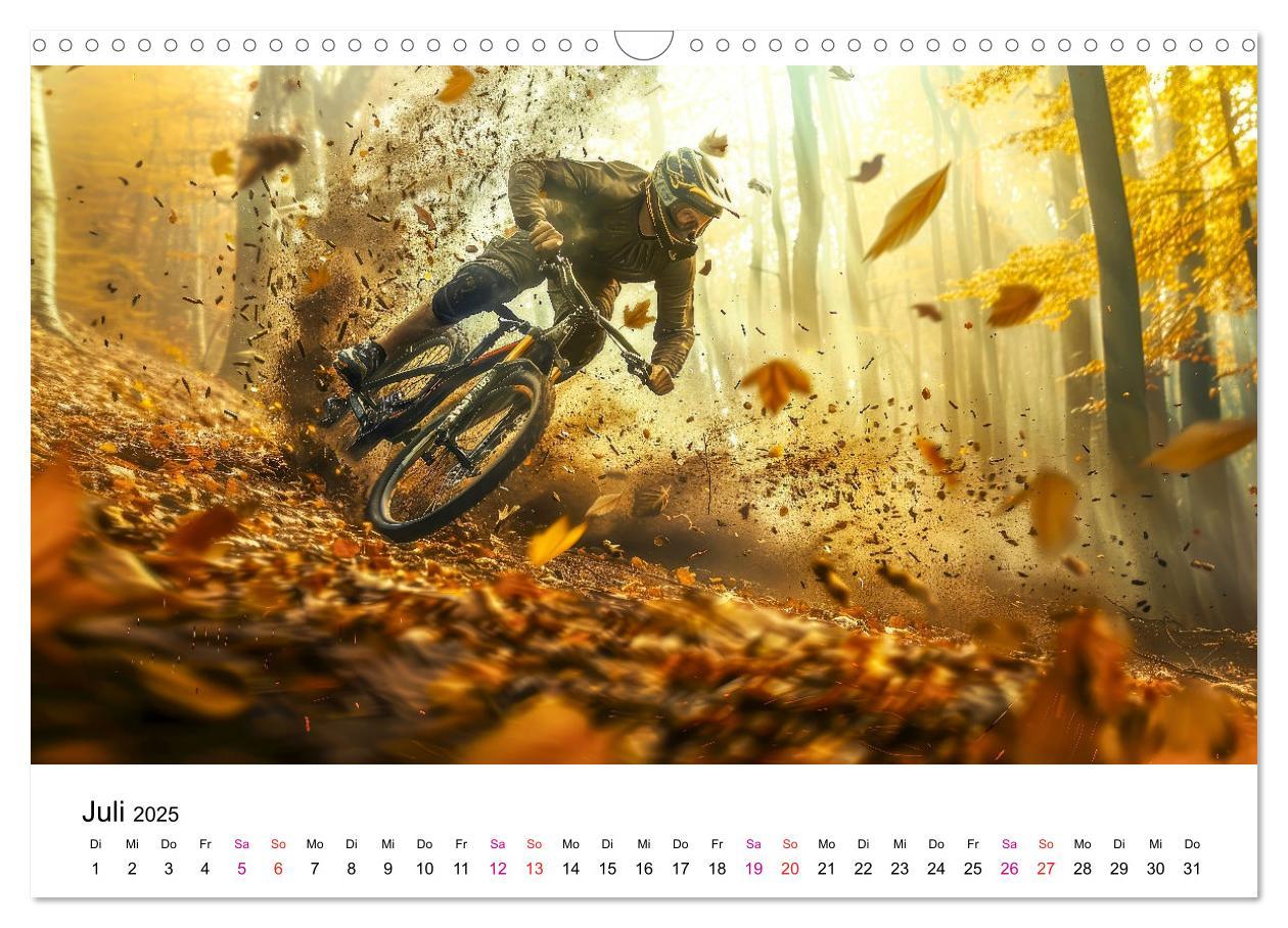 Bild: 9783457149850 | Mountainbike Erlebnisse (Wandkalender 2025 DIN A3 quer), CALVENDO...