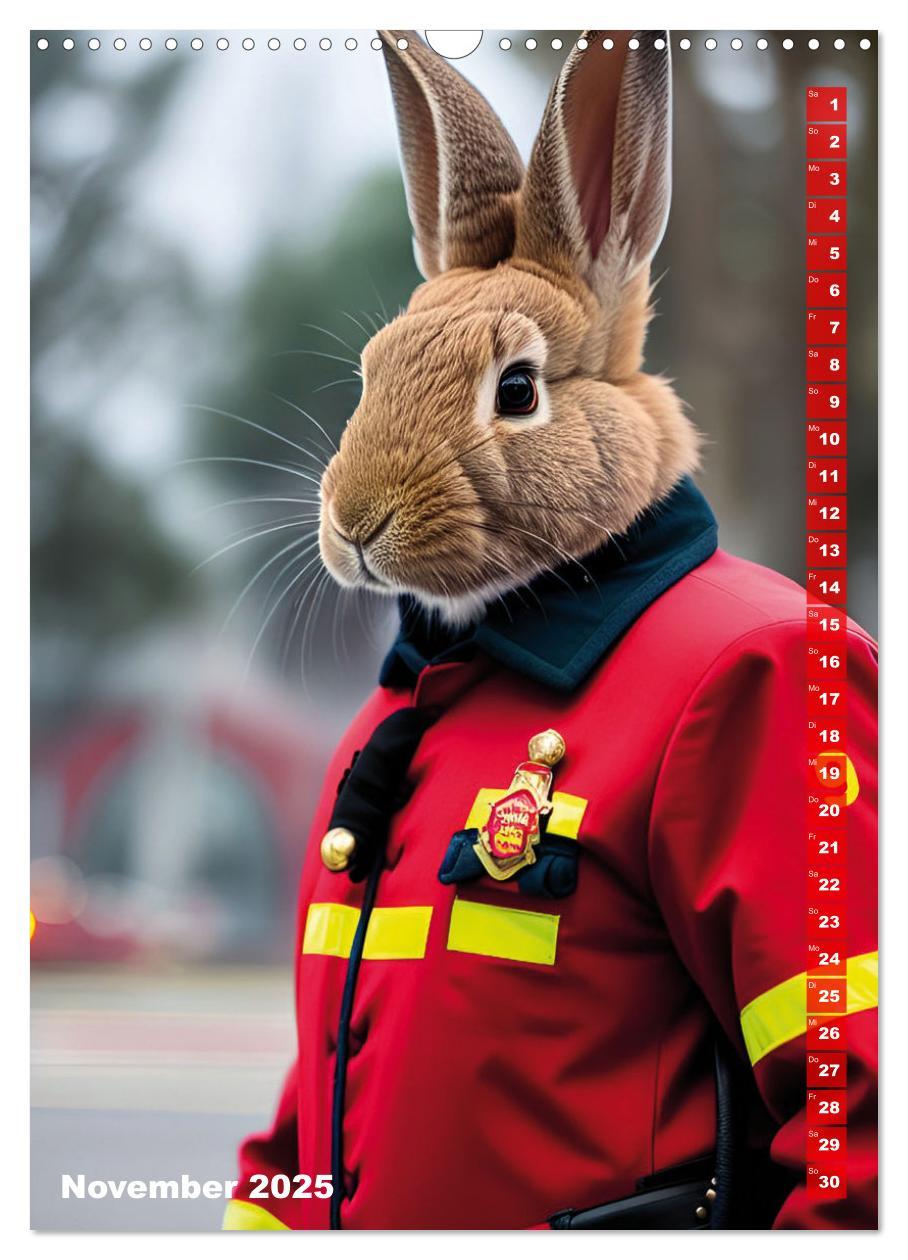 Bild: 9783435883622 | Feuerwehr - Tierischer Feuerwehrkalender (Wandkalender 2025 DIN A3...