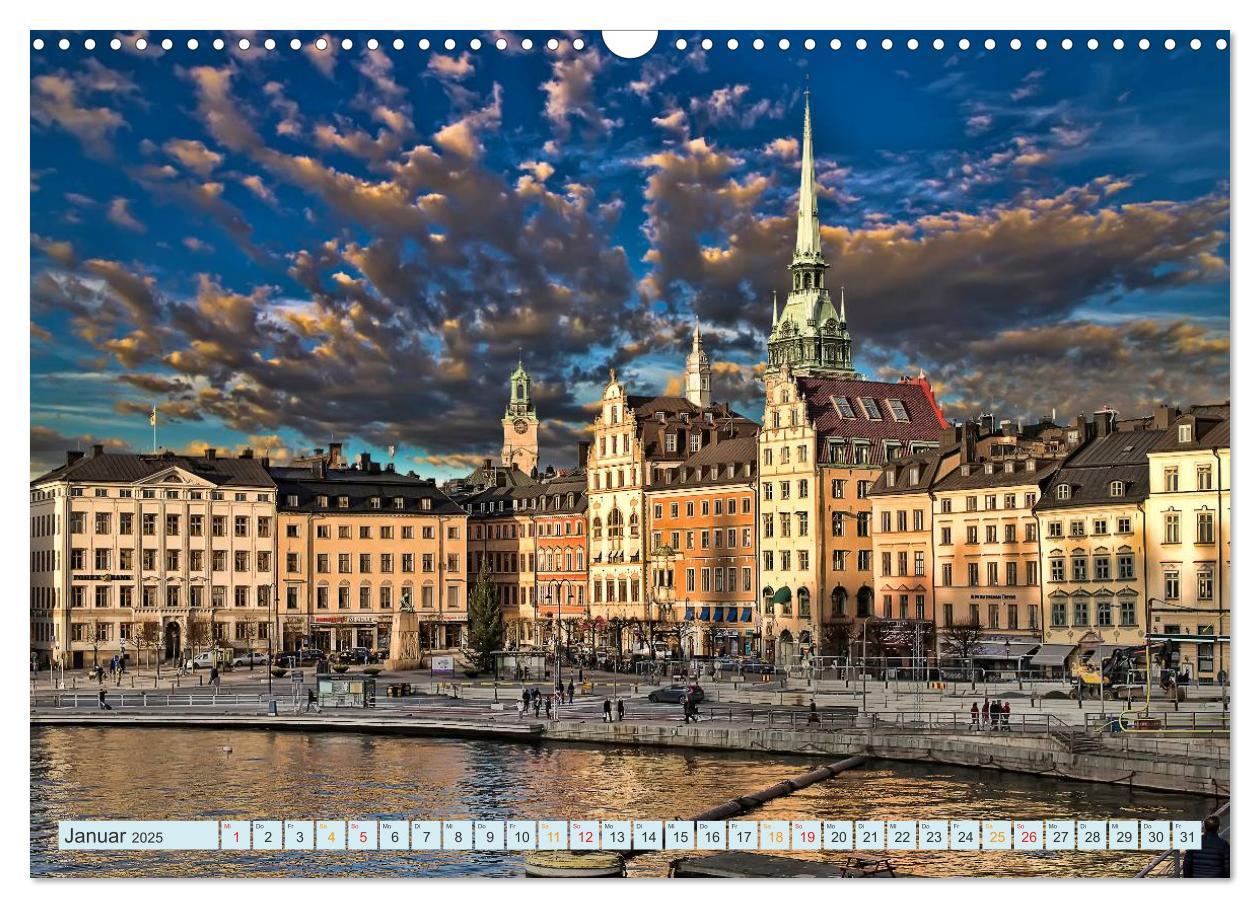 Bild: 9783435573592 | Stockholm - Venedig des Nordens (Wandkalender 2025 DIN A3 quer),...