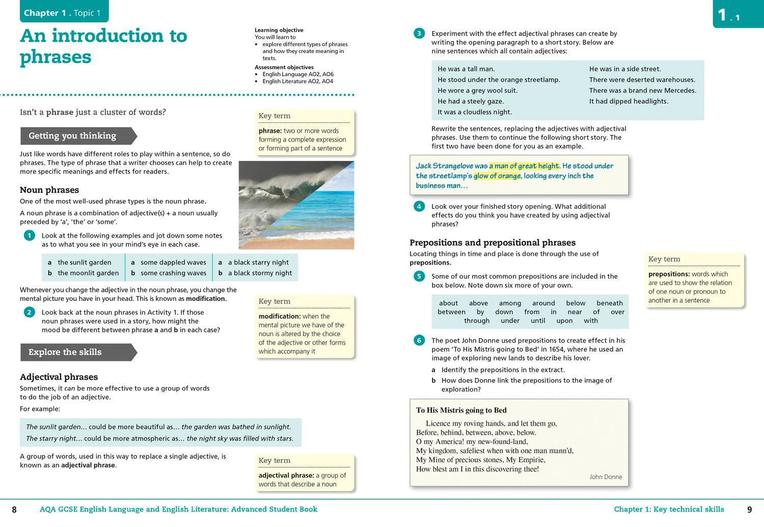 Bild: 9780007596805 | AQA GCSE English Language and English Literature Advanced Student Book