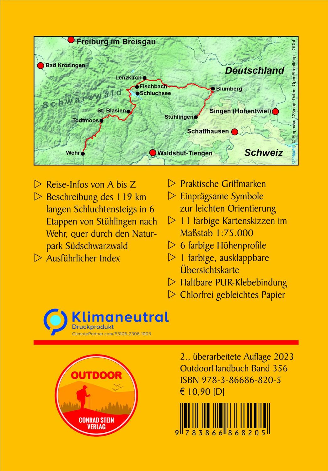 Rückseite: 9783866868205 | Schluchtensteig | Michael Hennemann (u. a.) | Taschenbuch | 96 S.