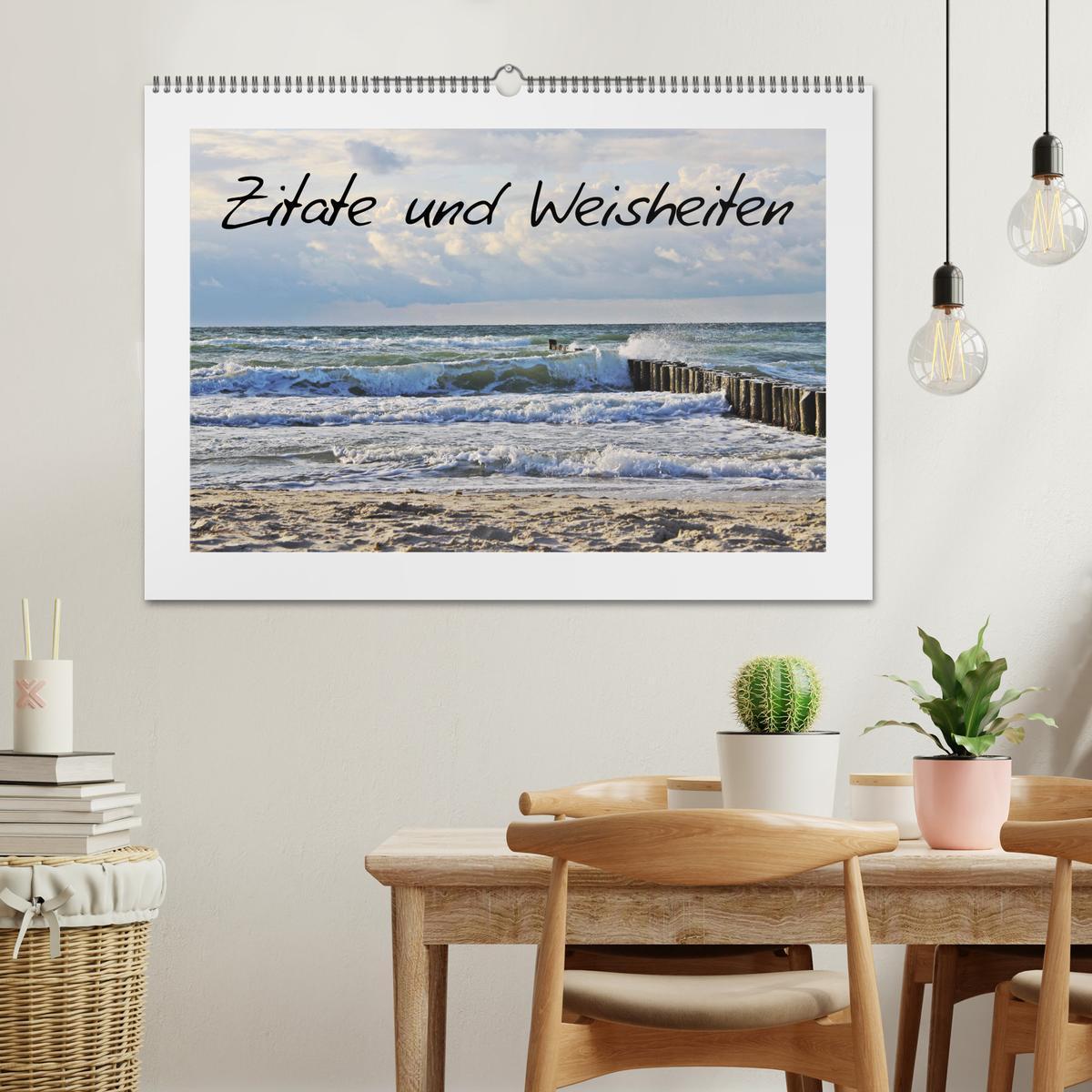 Bild: 9783435297573 | Zitate und Weisheiten (Wandkalender 2025 DIN A2 quer), CALVENDO...