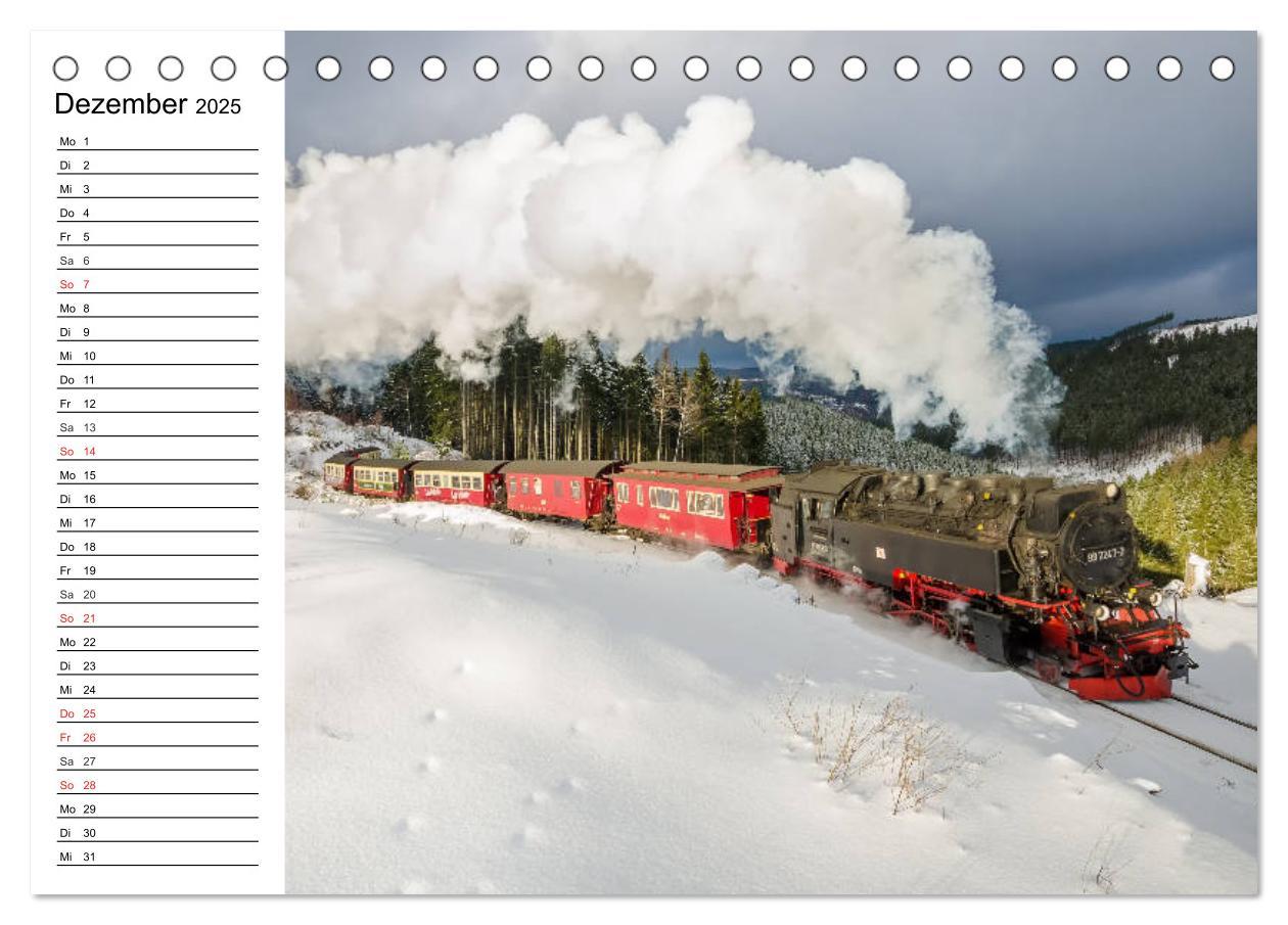 Bild: 9783435215744 | Schmalspurbahnen im Harz (Tischkalender 2025 DIN A5 quer), CALVENDO...