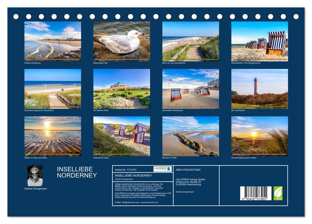 Bild: 9783435073955 | INSELLIEBE NORDERNEY (Tischkalender 2025 DIN A5 quer), CALVENDO...