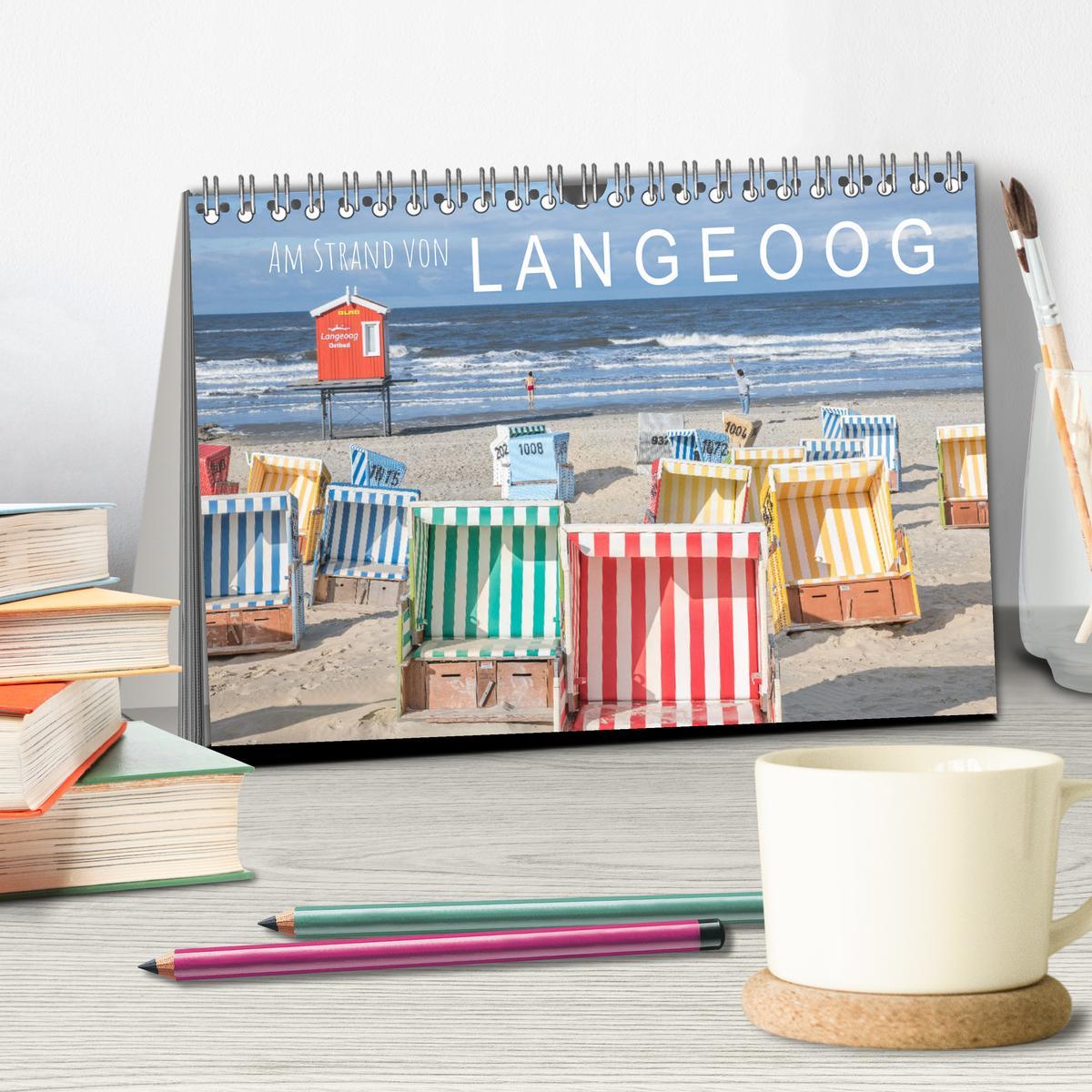 Bild: 9783435072835 | Am Strand von Langeoog (Tischkalender 2025 DIN A5 quer), CALVENDO...