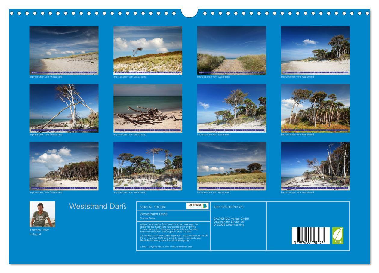 Bild: 9783435781973 | Weststrand Darß (Wandkalender 2025 DIN A3 quer), CALVENDO...