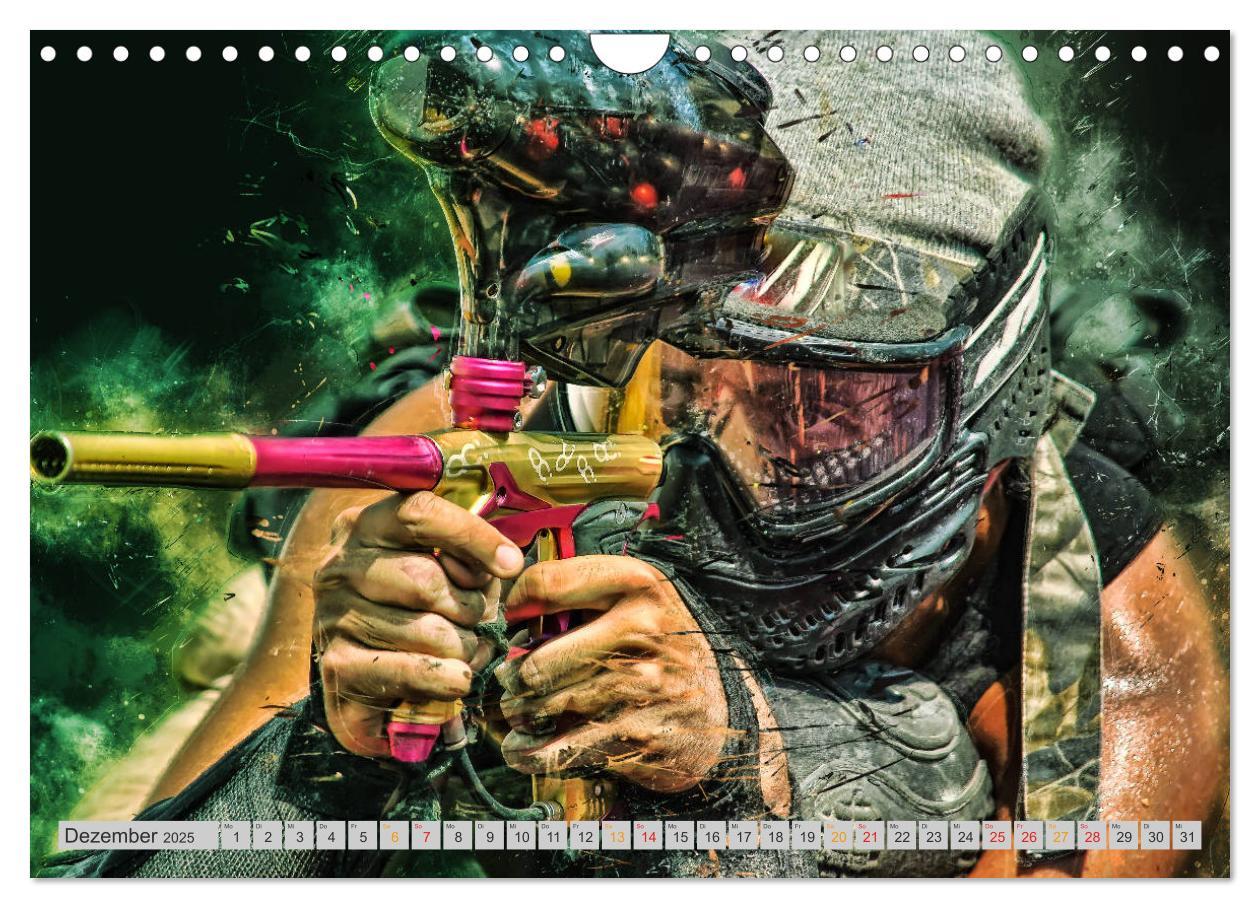 Bild: 9783435387878 | Paintball - extrem cool (Wandkalender 2025 DIN A4 quer), CALVENDO...