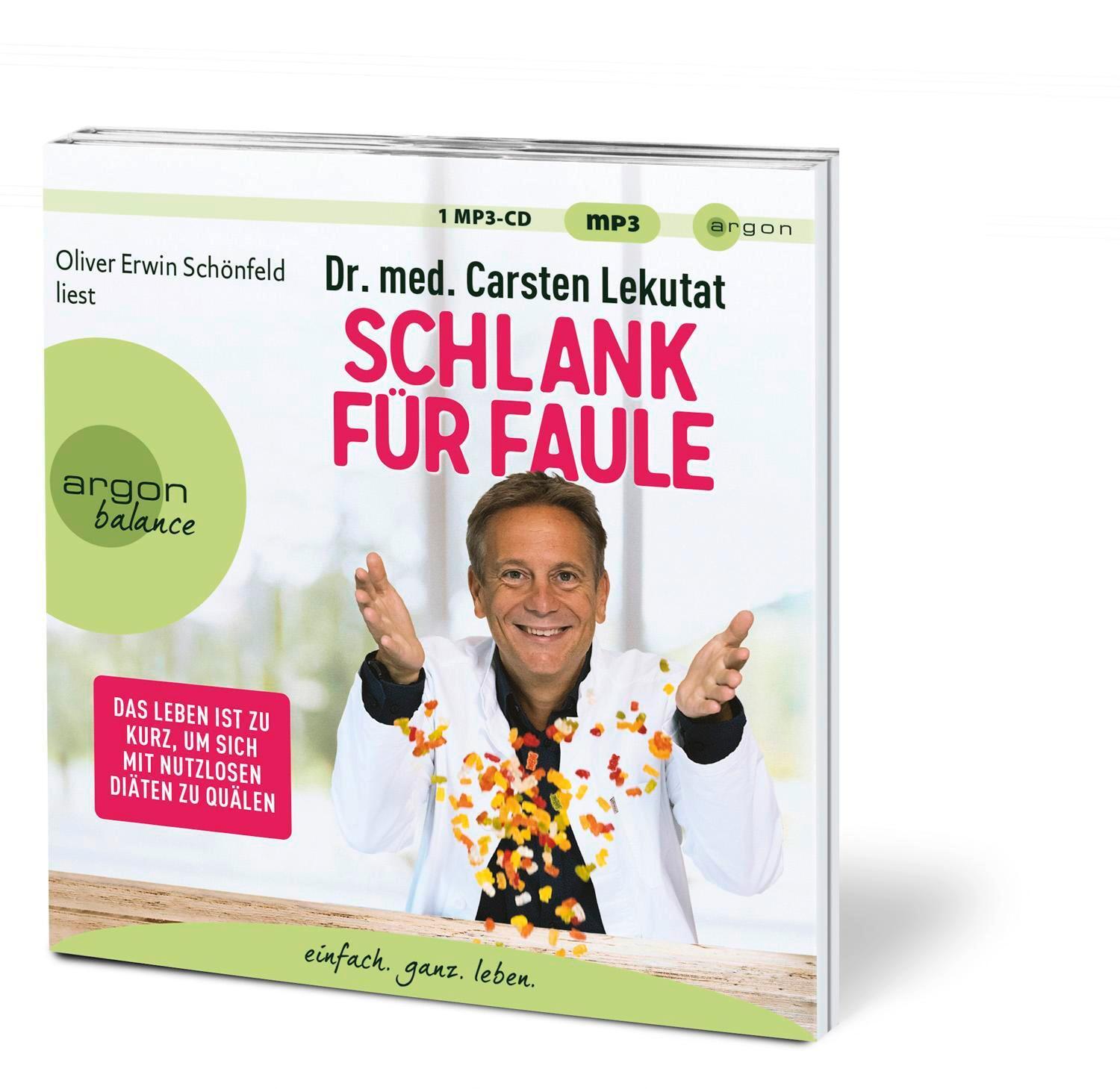 Bild: 9783839882382 | Schlank für Faule | Carsten Lekutat | MP3 | 67 Tracks | Deutsch | 2022