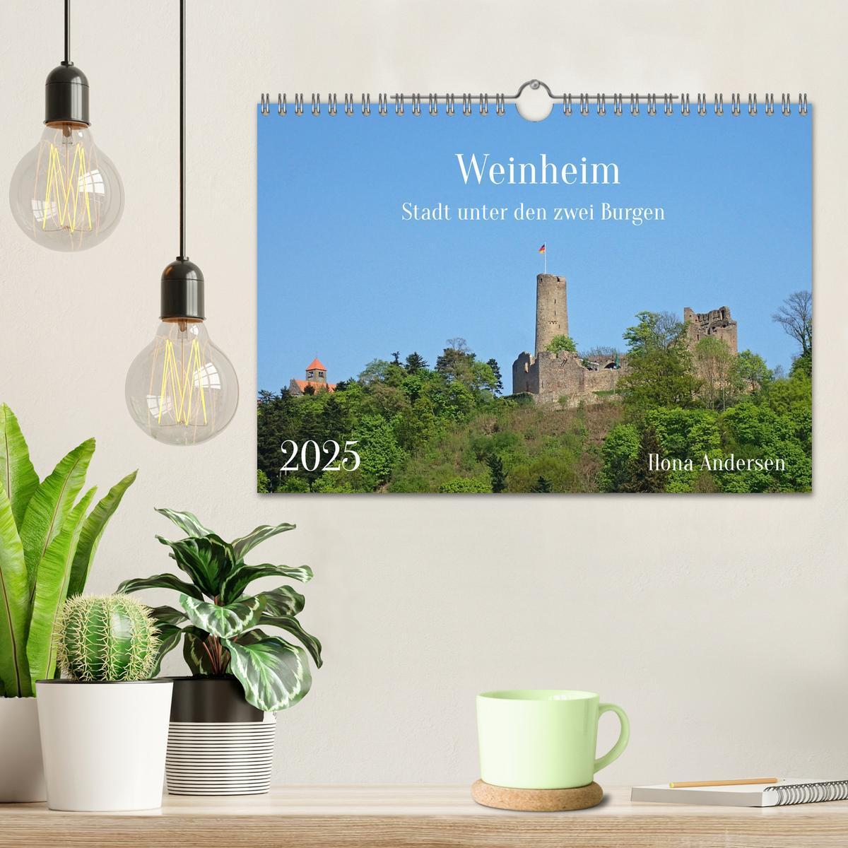 Bild: 9783383957420 | Weinheim - Stadt unter den zwei Burgen (Wandkalender 2025 DIN A4...