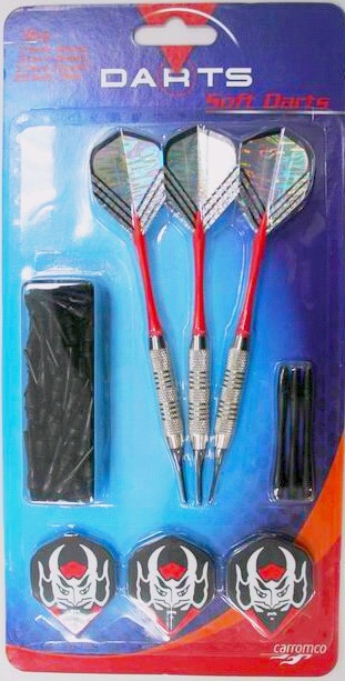 Cover: 4011796895530 | Carromco 89553 - Softdart Set S, 3 Softdarts + 50 Tips | 89553 | 2010