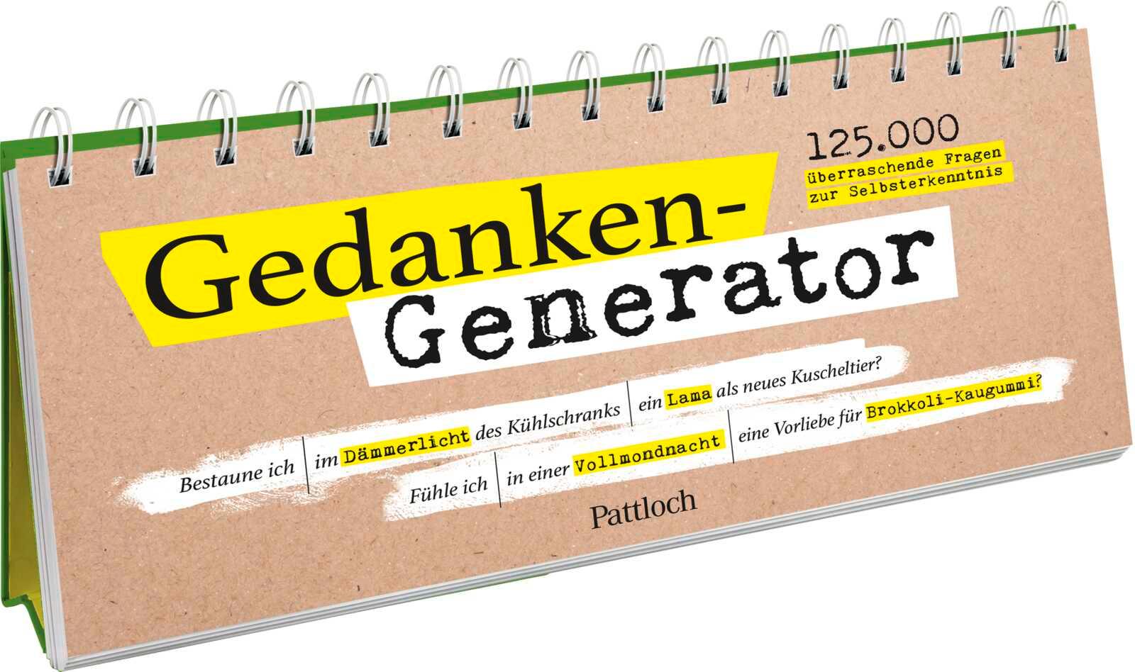 Cover: 9783629013231 | Gedanken-Generator | Pattloch Verlag | Taschenbuch | 92 S. | Deutsch