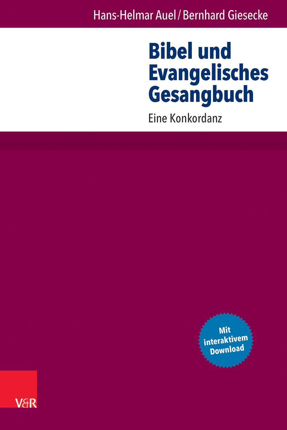 Cover: 9783525570487 | Bibel und Evangelisches Gesangbuch | Eine Konkordanz | Taschenbuch