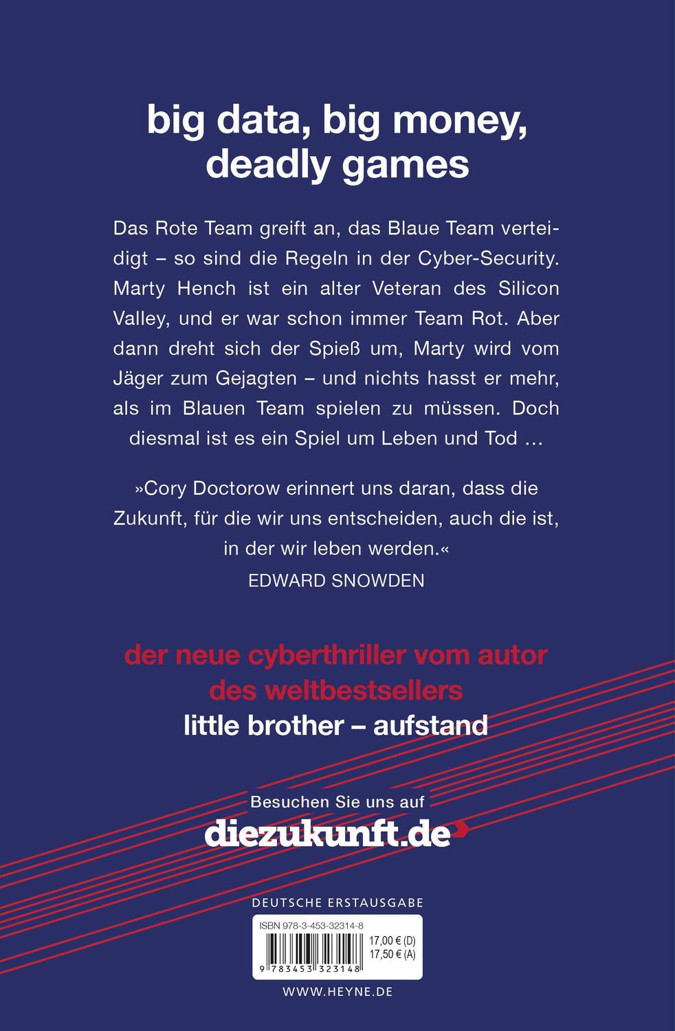 Bild: 9783453323148 | Red Team Blues - Vom Jäger zum Gejagten | Cyberthriller | Doctorow