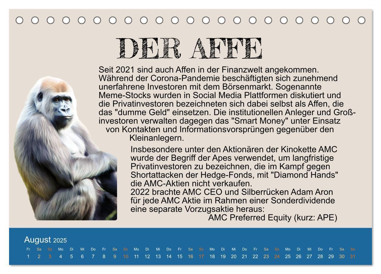 Bild: 9783383942501 | Tiere in der Finanzwelt 2025 (Tischkalender 2025 DIN A5 quer),...