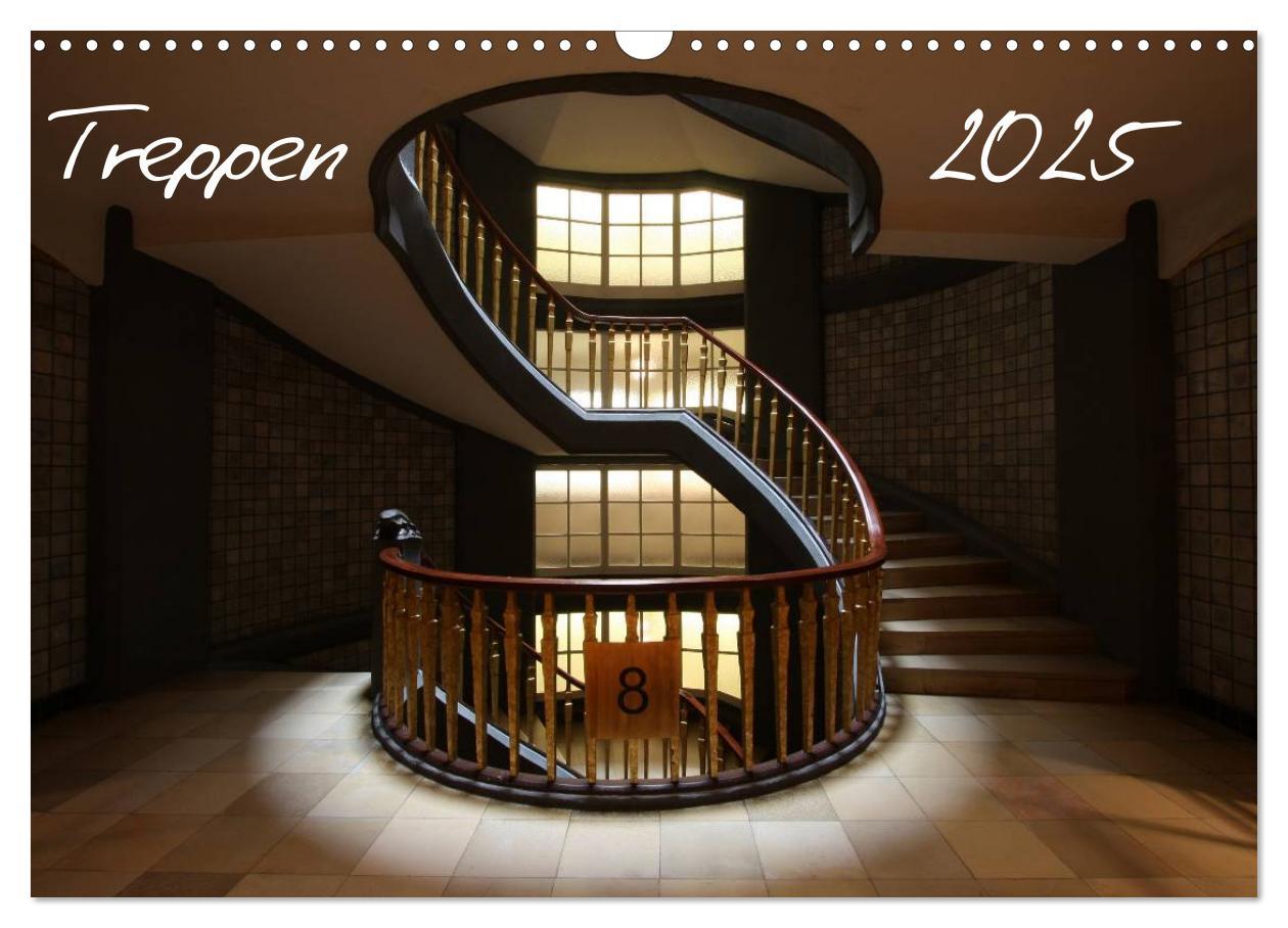 Cover: 9783435820382 | Treppen (Wandkalender 2025 DIN A3 quer), CALVENDO Monatskalender